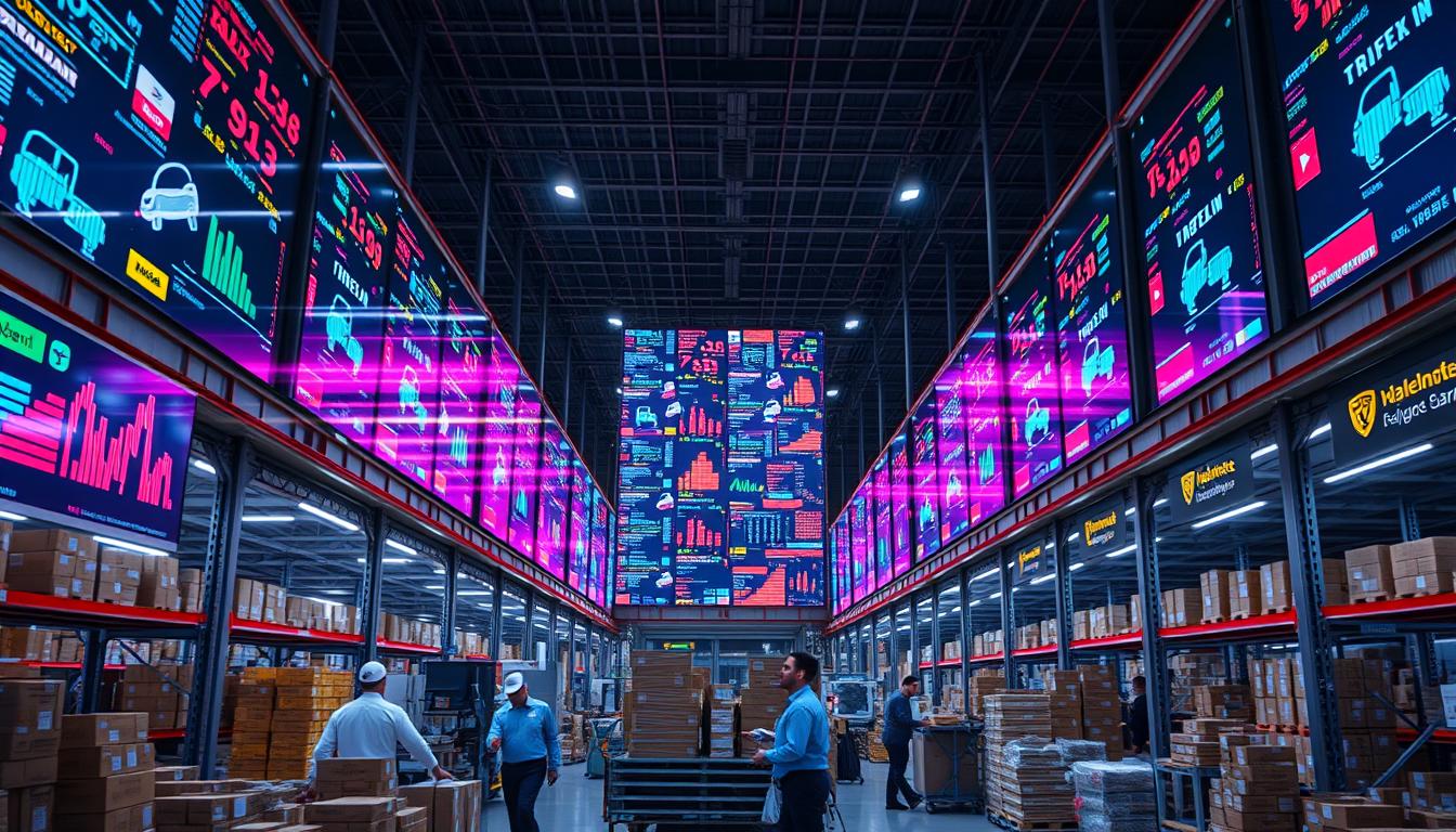 Painéis de LED para logística: comunicação clara e rápida
