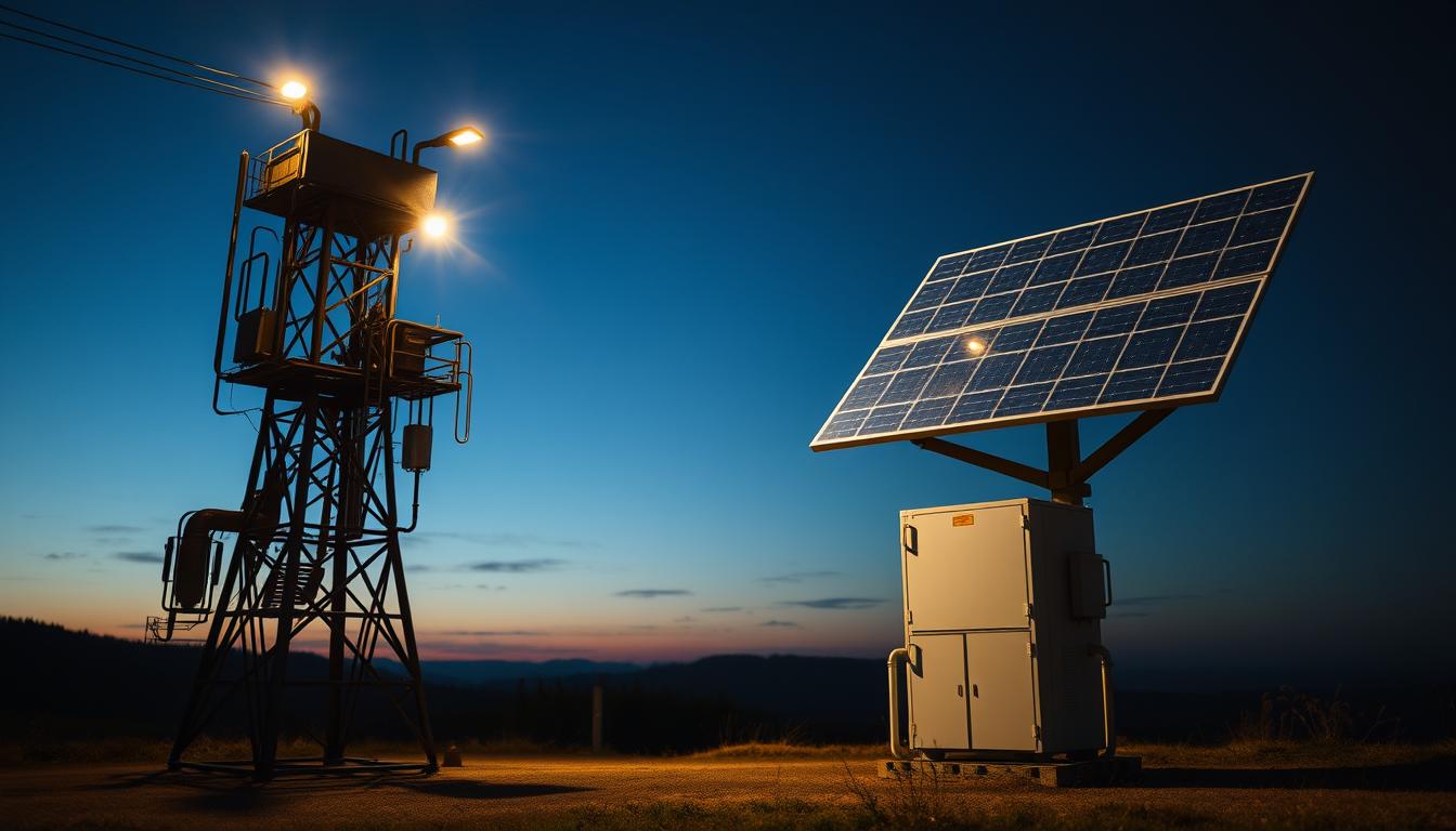 Diferenças entre torres de iluminação a diesel e solares