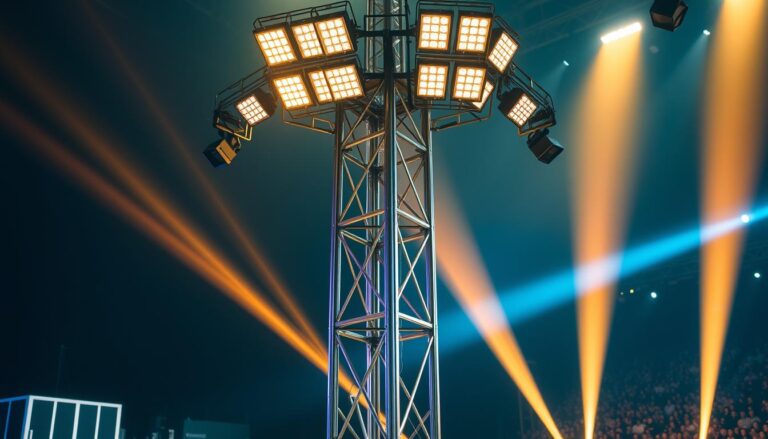 Torre de iluminação profissional para eventos