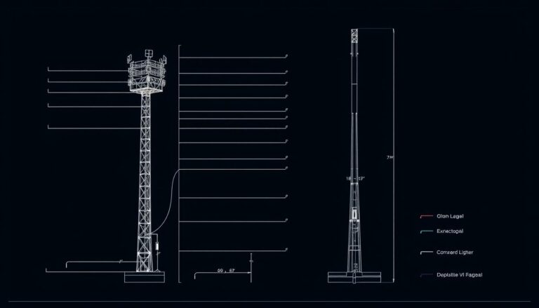 normas técnicas para torres de iluminação