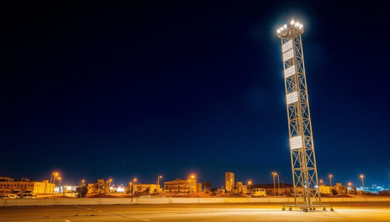 Torre de iluminação temporária