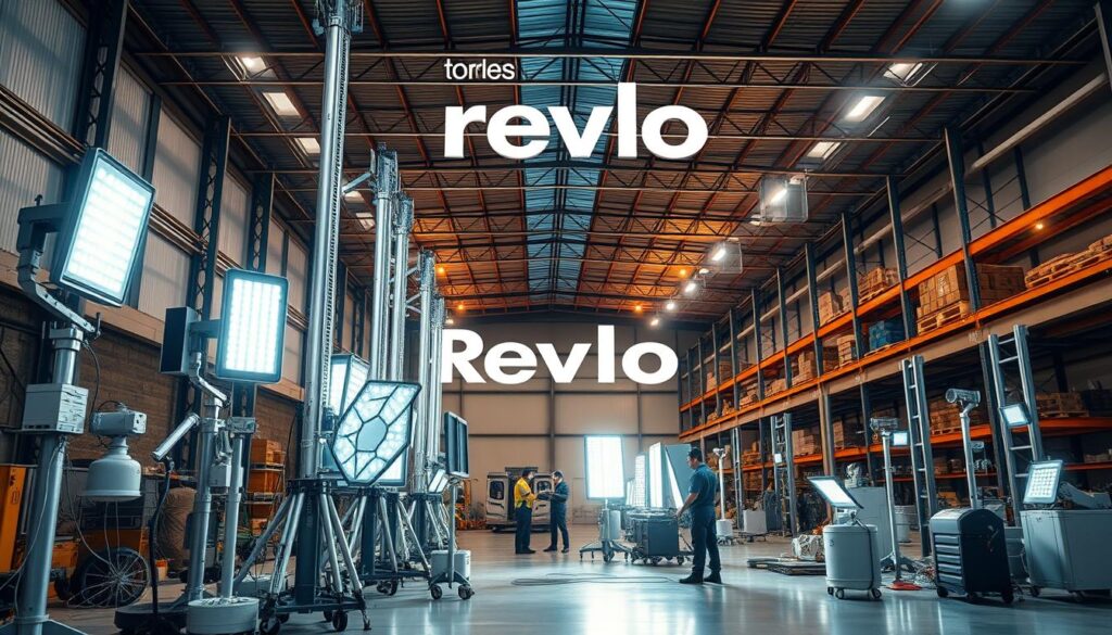 torres iluminação Revlo